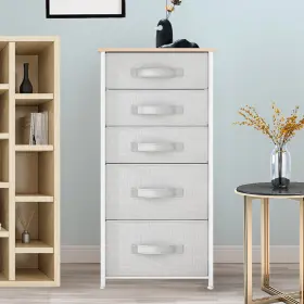 Dextrus 840327997719 Tall 5 Drawer Dresser Fabric Storage Tower For Bedroom Living Room Dextrus 840327997719 Tall 5 Drawer Dresser Fabric Storage Tower For Bedroom Living Room