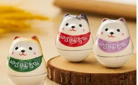 Fwzs-cqbdw-001 Diy Hub 3 Mini Cute Shiba Inu Ceramic Tumbler Room Office Decorations Home Bedroom #3