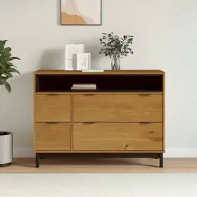 Drawer Cabinet Oak Solid Pine Wood Plastic Medium 721012107526