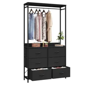 2-in-1tall Drawerhom Hi-dcd-024 6 Dresser Drawer With Hanging Rack For Bedroom/closet Fa