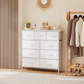 Dumos 696585139862 Dresser For Bedroom Storage Drawers Fabric Tower With 9 #2