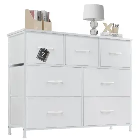 Dumos 718550761226 Dresser For Bedroom With 7 Fabric Drawers Chest Organizer Units Clothing