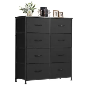 Dumos 720314565285 8 Drawer Dresser For Bedroom Fabric Storage Organizer With Sturdy Meta