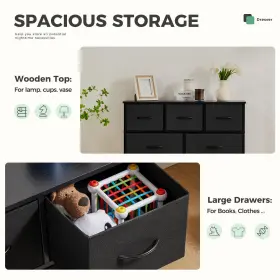 Dumos 722898011837 Dresser For Bedroom With 7 Drawers Storage Organizer Units Furniture #3