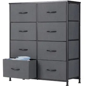 8bc-at3gy Dumos Comodas De Tela Con 8 Cajones Gavetas Para Habitacion Dormitorio Cuarto Baratas