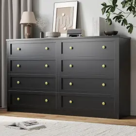 Ebern Designs 445021416486 8-drawer Dresser With Large Storage Space Wide Chest Of Drawers Double