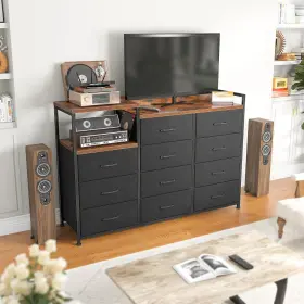 Enhomee 313101432497 Dresser For Bedroom With 11 Drawers Tv Stand Shelves Long #2 Enhomee 313101432497 Dresser For Bedroom With 11 Drawers Tv Stand Shelves Long #2