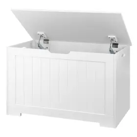 Epetlover 764595787707 Toy Chest For Girls Boys Wooden Storage Box With Flip-top Lid And Saf