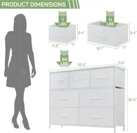 Tt-1031-dre-bai7 Eruule 7-drawer Dresser With Wooden Top Metal Frame For Bedroom And Living Room #3
