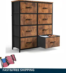 Esddg 699926586486 Tall Dresser With 8 Drawers Storage Bins Clothes Organizer Metal Frame Esddg 699926586486 Tall Dresser With 8 Drawers Storage Bins Clothes Organizer Metal Frame