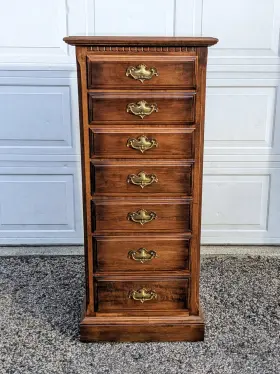 15-5224 Ethan Allen Classic Manor Solid Maple 7-drawer Lingerie Chest # 204 15-5224 Ethan Allen Classic Manor Solid Maple 7-drawer Lingerie Chest # 204