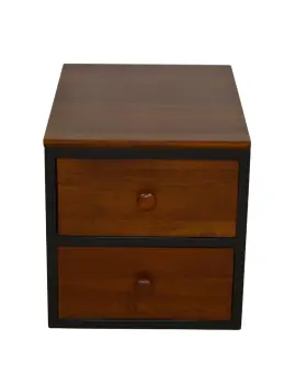 24-9306 Ethan Allen #24-9306 American Impressions Step Wall Two Drawer Unit Cherry #620 B