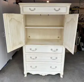 26-5214 Ethan Allen Nice Tall Dresser Country French Door Chest By 647 #2
