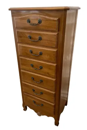 Ethan Allen 26-5224-647 Vintage Lingerie Dresser French Country Seven Drawers Solid Maple