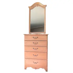 26-5414 Ethan Allen Country French Tall Chest Of Drawers Dresser #270 With Mirror
