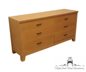 28-5203 Ethan Allen Horizons Collection Contemporary Modern 68 Inch Light Ash Wood Double #2