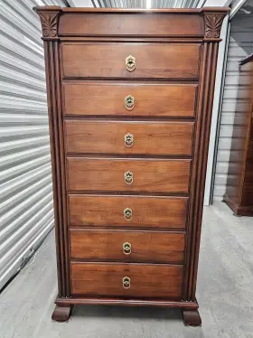 29-5424 Ethan Allen #29-5424 British Classics Ginger Tall Chest Item In #260 Cinnabar #2