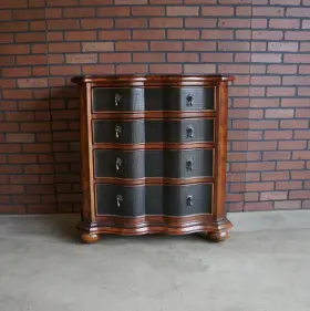 32-9311 Ethan Allen Entry Hall Chest Nightstand Serpentine Of Drawers By