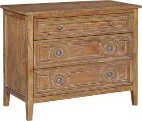 Eurolux Home 649696304766 Huntington Solid Wood Beachwood Chest For Rustic Interiors