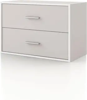 Amghj-4503d68-4e Furniture Of America Apexa 2-drawer Wooden Stackable Storage Drawers Small Food Pantry Cabinet Cajo