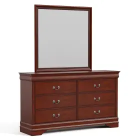 Ec-7866ch-dm Furniture Of America Henceford Dresser And Mirror Combo