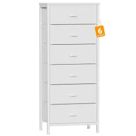 B0cl6mm9cg Furnulem White Tall Dresser For Bedroomvertical Storage Tower Unit And End