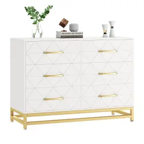 Garveehome 198723775333 Dresser For Bedroom With 6 Drawer Double Dressers Modern Wooden Ches