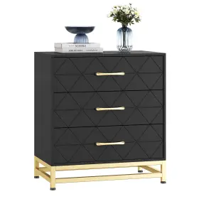 3dresser Garveehome Wooden Dresser For Bedroom Dressers And Chest Of Drawers With 3 Drawer Wood N