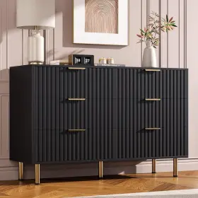 Jri2i9lqbsfiqsxe Garveehome Fluted 6 Drawer Dresser For Bedroom 47.2 In Wide Modern Chest Of Drawers Wit Jri2i9lqbsfiqsxe Garveehome Fluted 6 Drawer Dresser For Bedroom 47.2 In Wide Modern Chest Of Drawers Wit