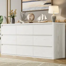 Garveehome T3i90qk0lzmntfbcfifleanbn1o 9 Drawer Dresser For Bedroom Wide Modern Chest Of Drawers Large