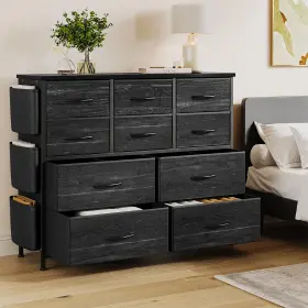 Zgcpo3yf-yk0ppnv4ul-gwfl Garveehome Dresser For Bedroom Fabric Dressers And Chests Of Drawers With Side Pockets C