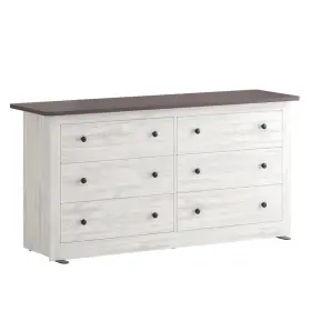 Dg-m6c-59in-wt Gianna C Moda De Madera 6 Cajones Cajoneras Para Dormitorio Ropa Blanco En Oferta
