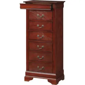 G3100-lc Glory Furniture Louis Phillipe 7 Drawer Lingerie Chest In Cherry G3100-lc Glory Furniture Louis Phillipe 7 Drawer Lingerie Chest In Cherry