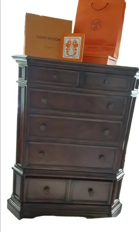 4142-2917drw Havertys 4500-0418 Havertysft Furniture Mahogany Chest Drawer Hyt