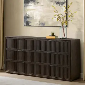 Henredon C186a2048usa 6-drawer Dresser Soft Close Glides Metal Hardware Premium Dovetail Construction