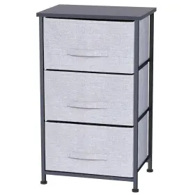 Ss39132 Home Basics 886466391322 3 Drawer Storage Organizer Gray