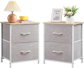 Home Furnishings Limited 313023695642 Nightstand Set Of 2 Small Dresser For Bedroom With Drawers Bedside Table Nig Home Furnishings Limited 313023695642 Nightstand Set Of 2 Small Dresser For Bedroom With Drawers Bedside Table Nig