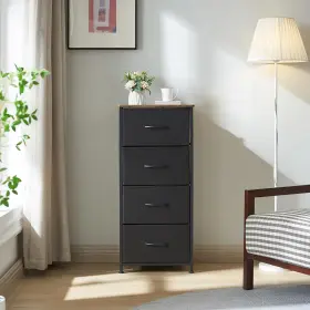 Home Furnishings Limited 313099878857 New 4 Drawer Chest Dresser Clothes Storage Bedroom Furniture Cabinet Black #2