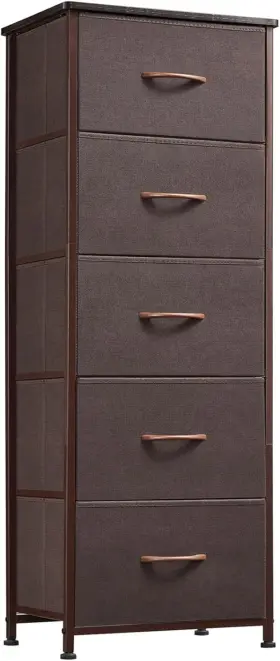 Home Furnishings Limited 445021738786 Tall Dresser For Bedroom With 5 Drawers Storage Chest Of Removable