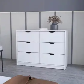 2000518026 Homeroots Dresser 16.26 Inch X42.17 X30.67 White 6 Drawers Durable Heavy Duty Indoor #2