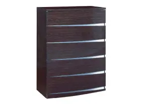 329628 Homeroots 32 Exquisite Wenge High Gloss Chest