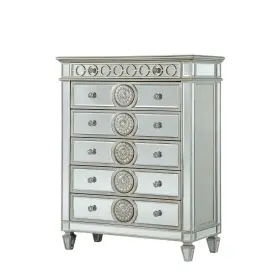 347080 Homeroots 21 X 44 56 Mirrored Wood Chest #2