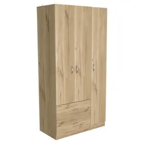 478405 Homeroots 71 Light Oak Manufactured Wood Two Drawer Combo Dresser