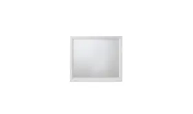 486432 Homeroots 35 White Rectangle Dresser Mirror Mounts To With Frame