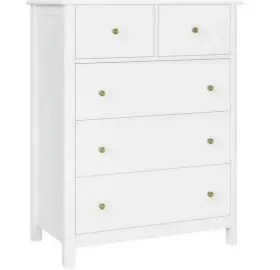 Homfa 601673932560 Kids Dresser Of 5 Drawers Chest With Easy Pull Handle For