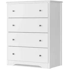 X1049033wrfa Homfa Cajonera Para Ropa De Madera Blanca Con 4 Cajones Comoda Muebles Moderna Cuarto X1049033wrfa Homfa Cajonera Para Ropa De Madera Blanca Con 4 Cajones Comoda Muebles Moderna Cuarto