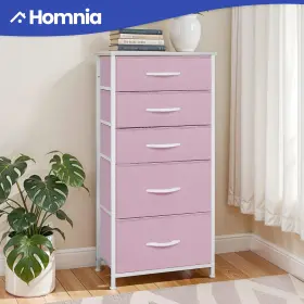 Beyshdbvo4 Homnia Chest Of Storage 5 Drawers Dresser Tower Pink Cabinet For Bedroom Organizer Unit