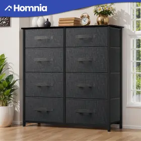 Beyshlss1h Homnia 8 Gray Chest Of Drawers Bedroom Dresser Tall Storage Organizer Cabinet Closet