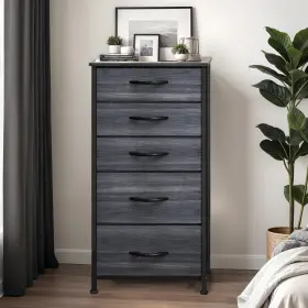 Beyshrnr2m Homnia Chest Of 5 Drawers Dresser Gray Bedroom Storage Closet Organizer Cabinet Unit