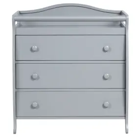 Bb5670gr Honeyjoy 3-drawer Dresser Changing Table With Safety Belt Guardrails For Kidsft Room